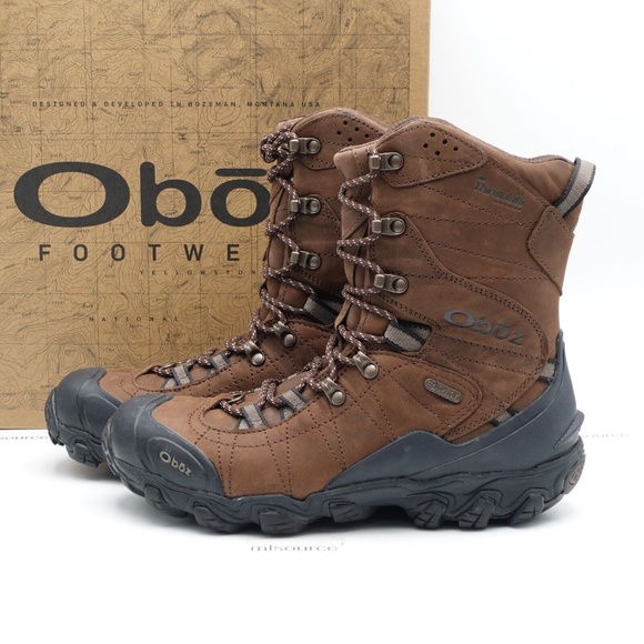 NEW Size 9 Men's Oboz Bridger 10" Insulated B-Dry Waterproof Hiking Boot 82501 - Picture 1 of 9